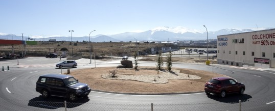 Access roundabout to the new Guiomar Commercial Park in Segovia